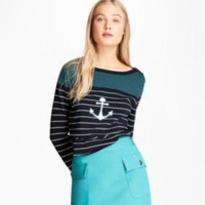 Brooks Brothers sweater stripes anchor L